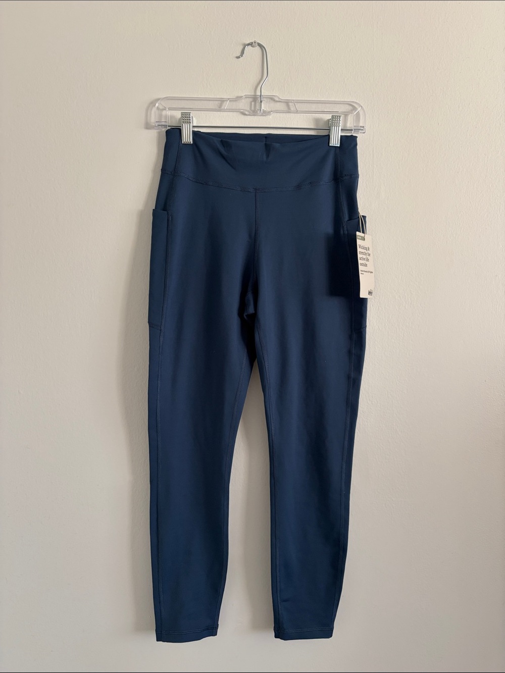 REI Women's Navy Leggings with Phone Pockets